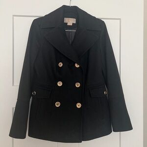 Michael Kors Black Pea Coat - Size Small